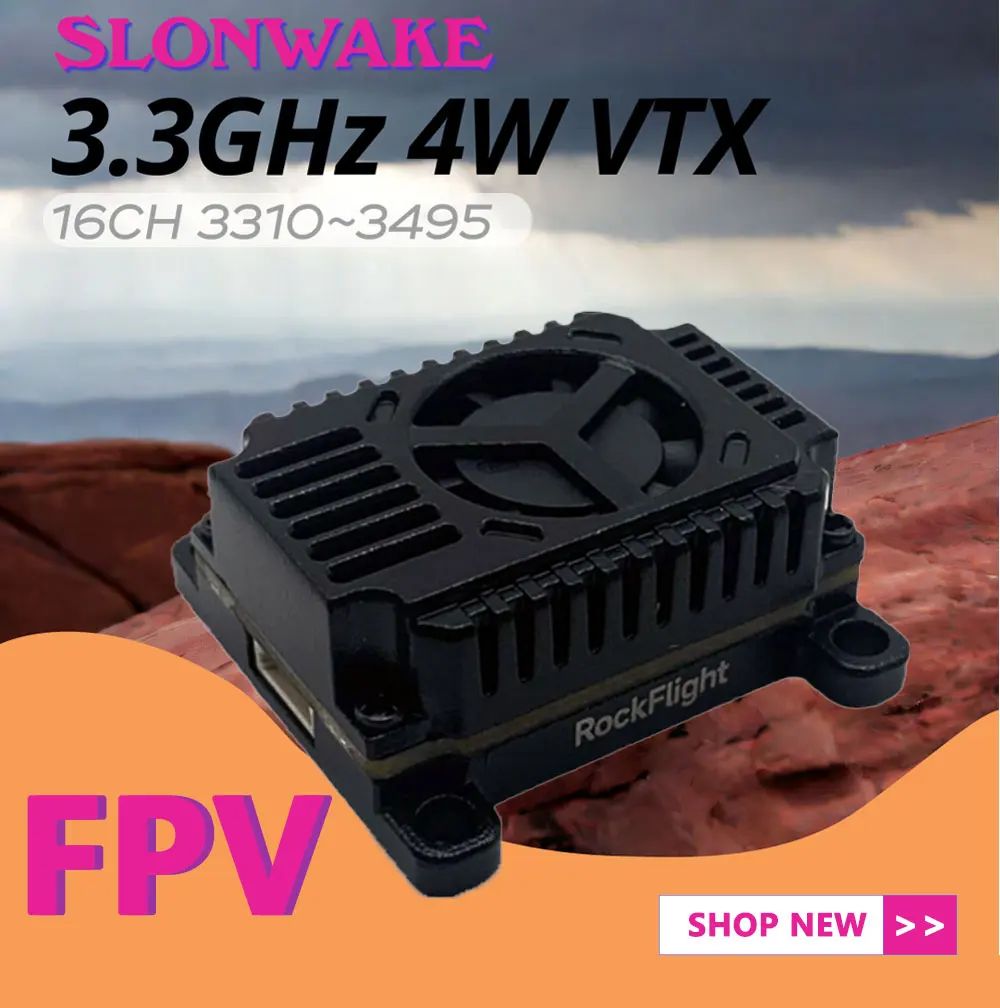 SLONWAKE FPV 3.3G 16CH 4000mW  - Drone Transmitter のレビューと価格